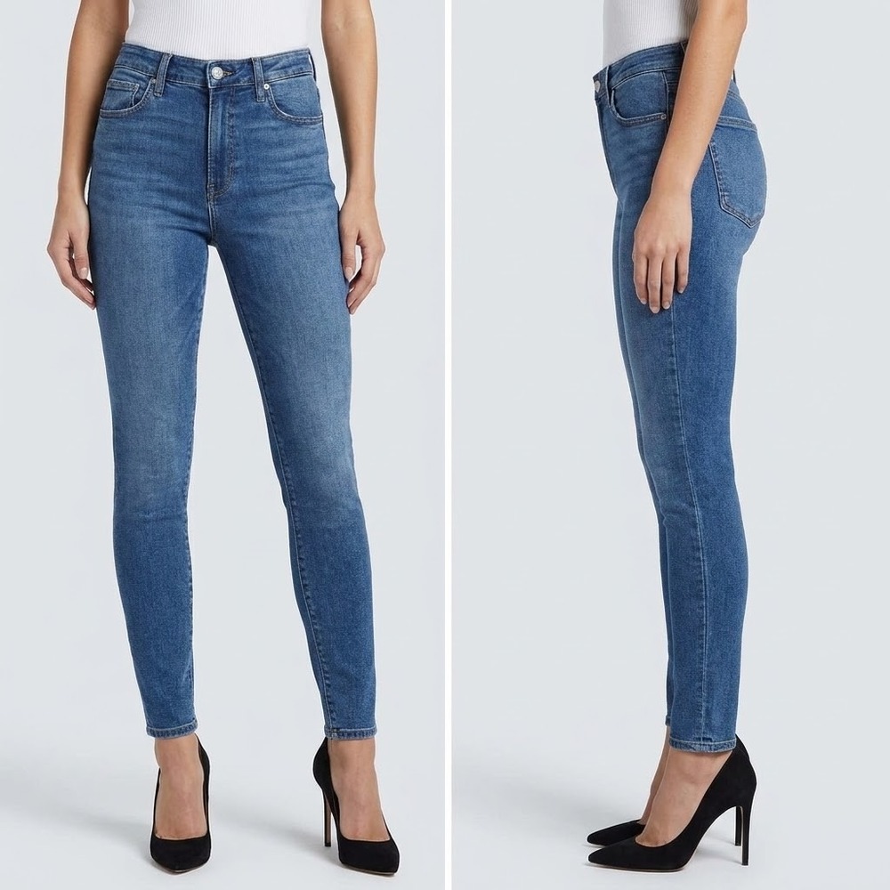Good American Good Legs High Rise Skinny Jeans 14/ 32 Blue High Rise Stretch